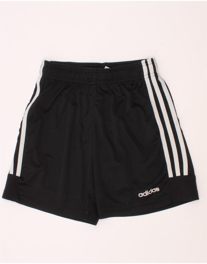 Adidas Sportshorts für Jungen, 11–12 Jahre, schwarzes Polyester