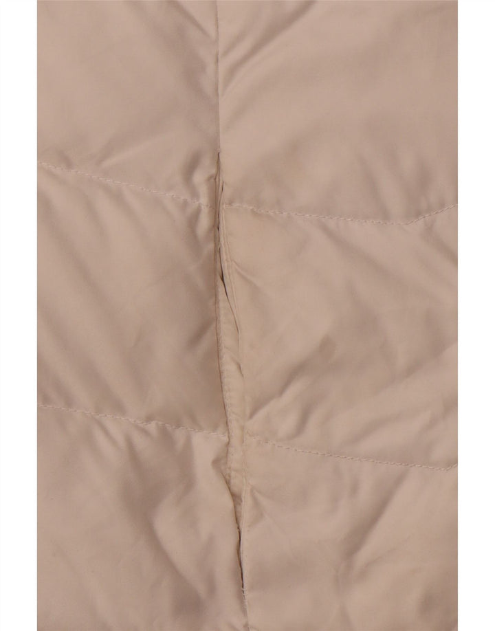 TOMMY HILFIGER Wattierte Damenjacke mit Kapuze, UK 12, Mittelweiß, Polyester