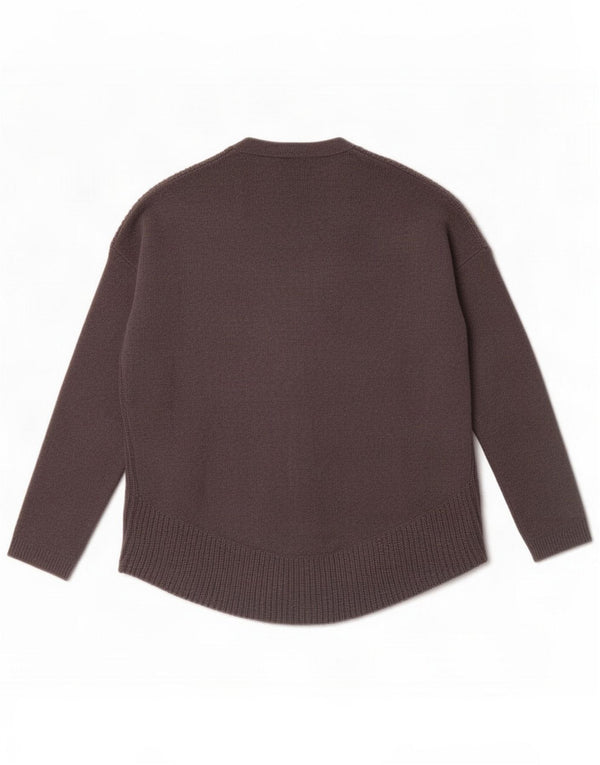 Massimo Dutti Damen-Strickjacke in Übergröße, UK 10, kleine graue Wolle