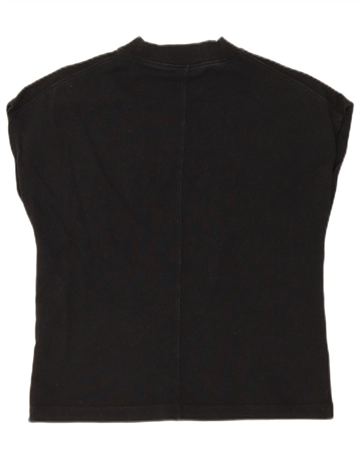 ZARA Womens T-Shirt Top UK 6 XS Black