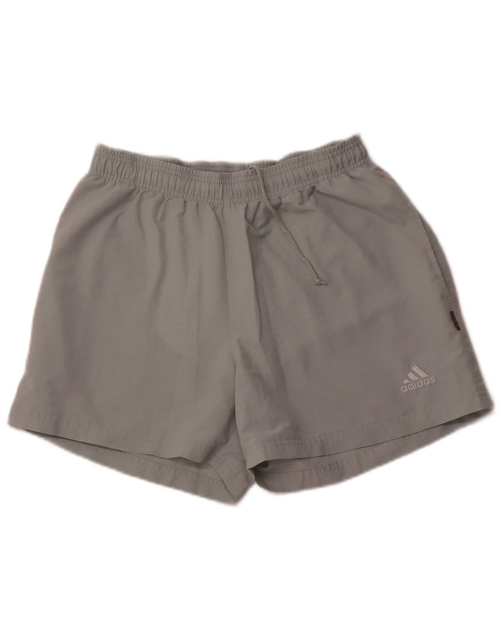 ADIDAS Herren Sportshorts mittelgraues Polyester