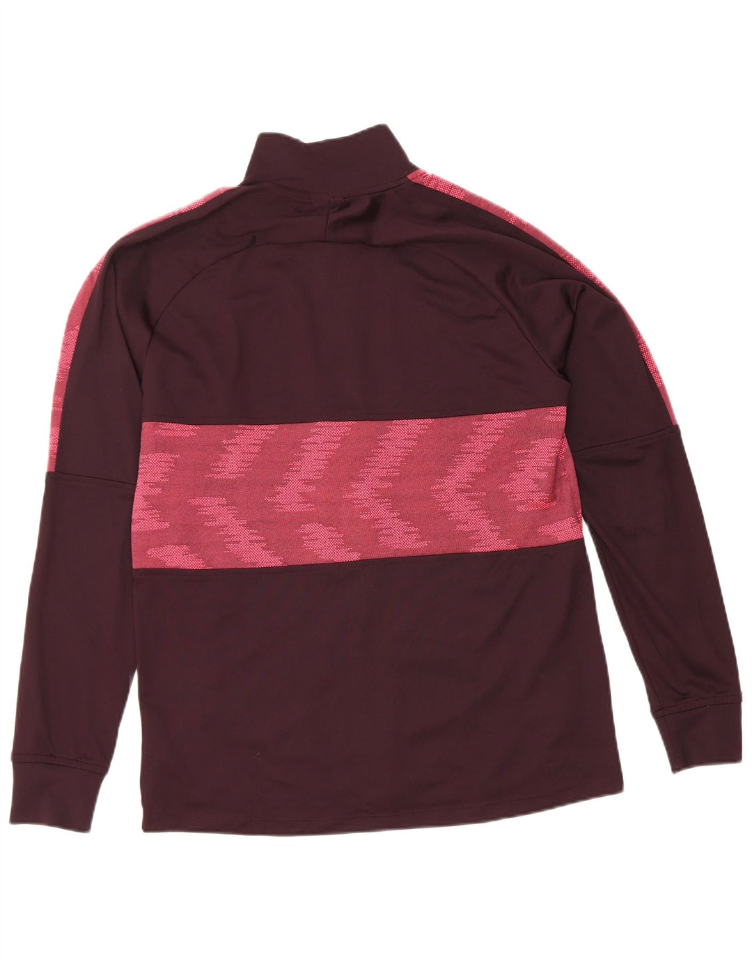 Nike Herren Dri Fit Trainingsanzug Top Jacke Medium Maroon Geometrisches Polyester
