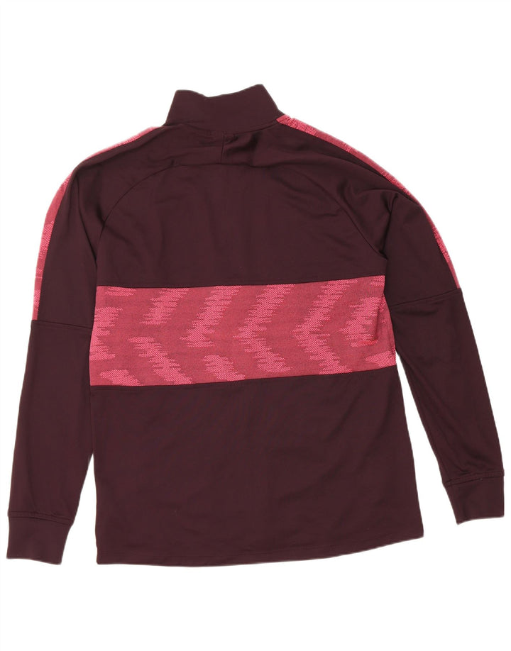 Nike Herren Dri Fit Trainingsanzug Top Jacke Medium Maroon Geometrisches Polyester