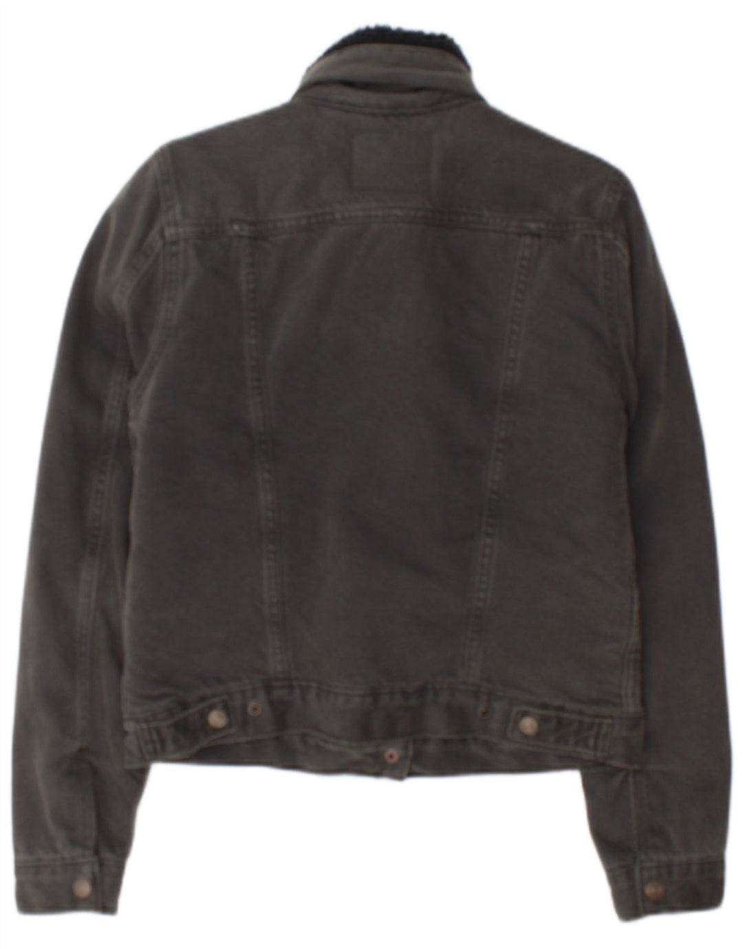 Levi's Sherpa-Jeansjacke für Damen, UK 10, Größe S, graue Baumwolle