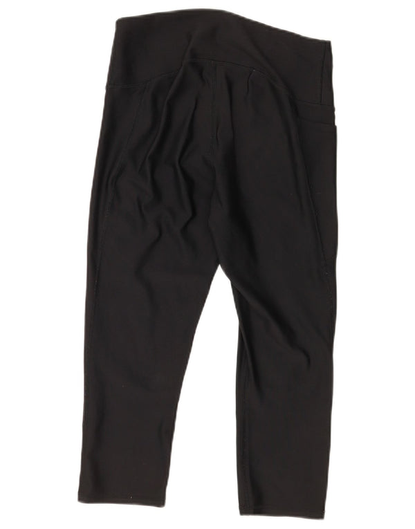 Under Armour Damen Heat Gear Capri Leggings UK 12 Medium Schwarz