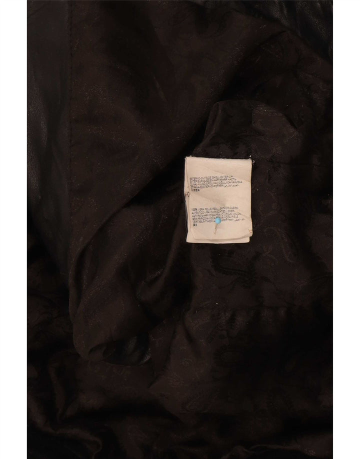 BVS Damen Leder Bikerjacke EU 48 2XL Schwarz