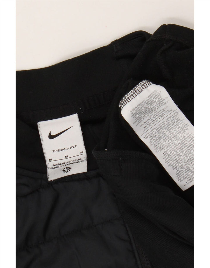 Nike Herren Therma-Fit Pullover-Trainingsanzug-Oberteil, mittelgroß, Schwarz, Farbblock
