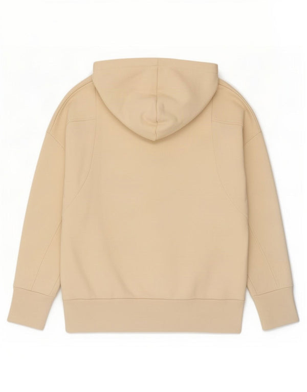 Adidas Damen Übergroßer Kapuzenpullover UK 16 Large Beige Baumwolle