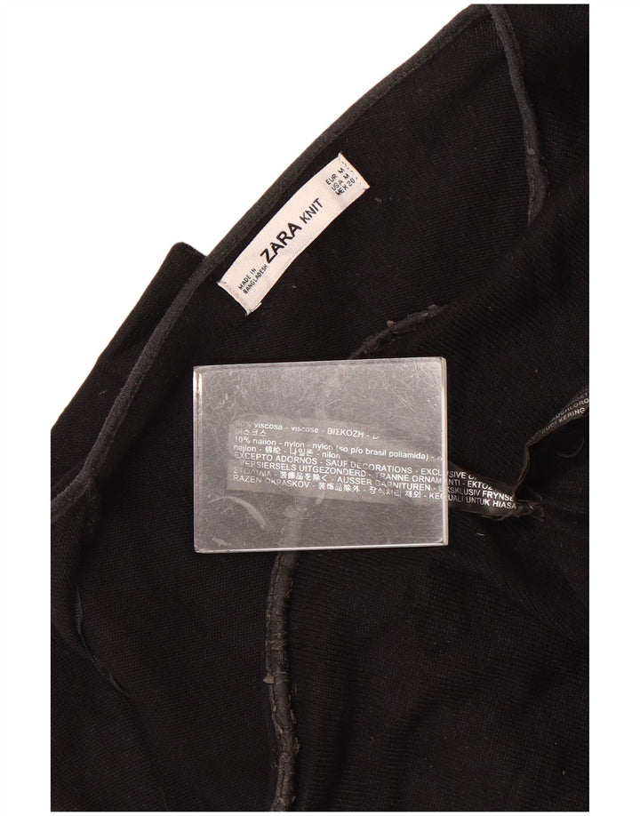 Zara Damen-Strickjacke in Übergröße, Gr. 14, mittlere schwarze Viskose