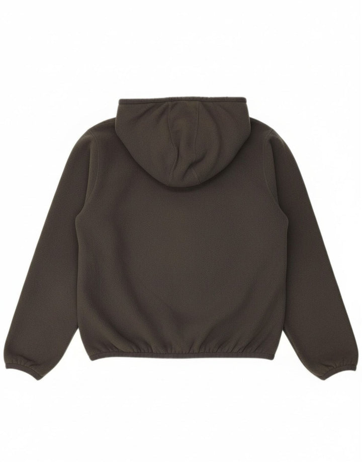 K-WAY Womens Fleece Reversible Jacket UK 16 Large Grey