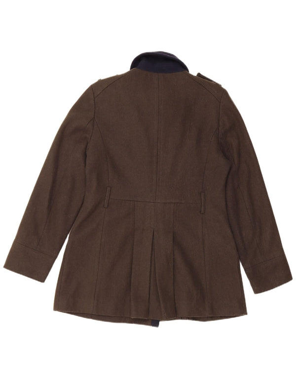 Buffalo Damen David Bitton Zweireihiger Mantel UK 12 Medium Khaki
