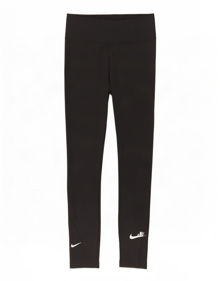 Nike Damen Dri Fit Leggings UK 8 Small Schwarz Polyester