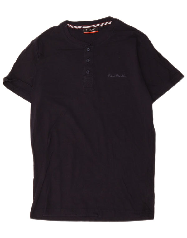 Pierre Cardin Herren T-Shirt Top Small Marineblau Baumwolle