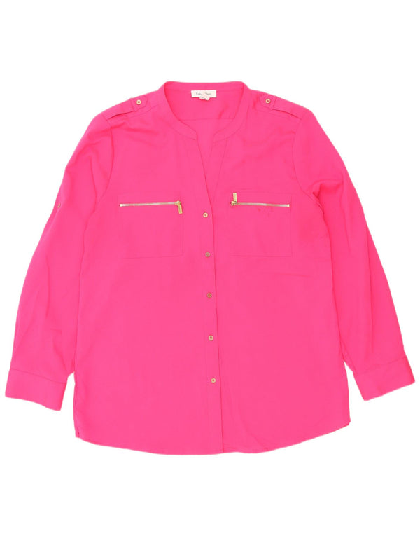 Calvin Klein Damen Militär-Hemdbluse UK 18 XL Rosa