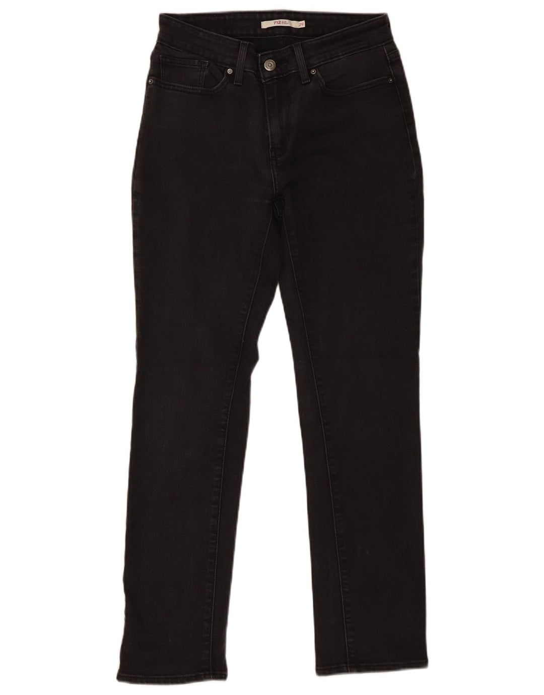 Levi's Damen 712 Slim Jeans W29 L30 Graue Baumwolle