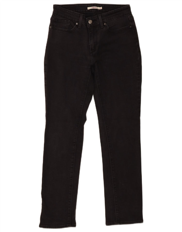 Levi's Damen 712 Slim Jeans W29 L30 Graue Baumwolle