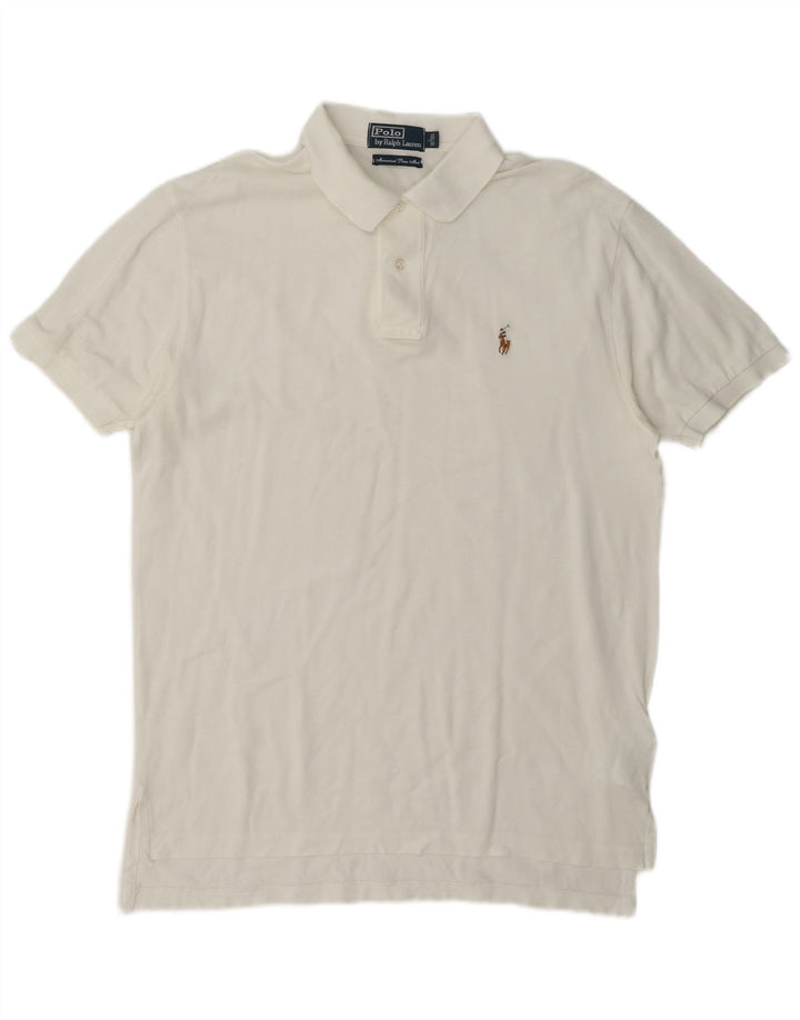 Polo Ralph Lauren Herrenhemd, groß, aus weißer Baumwolle