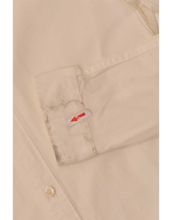 Tommy Hilfiger Herren-Slim-Fit-Hemd aus mittelweißer Baumwolle