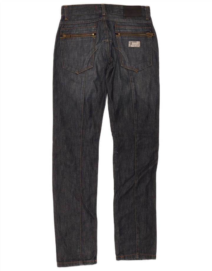Wampum Herren Slim Jeans W30 L34 Marineblau Baumwolle