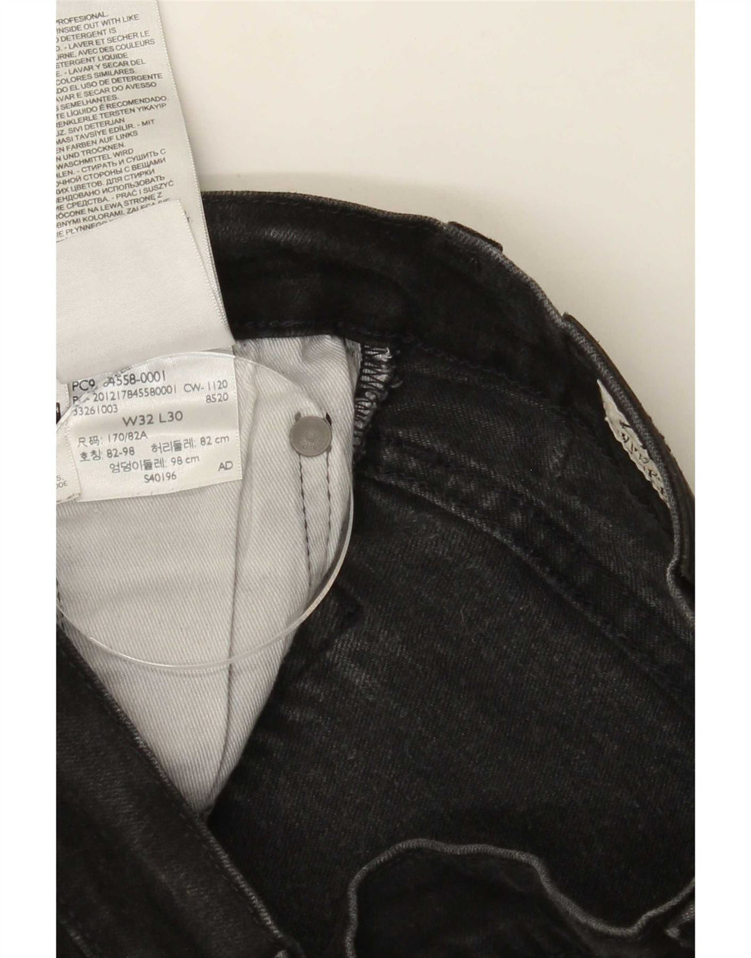 Levi's Herren Slim Jeans W32 L30 Schwarz Baumwolle