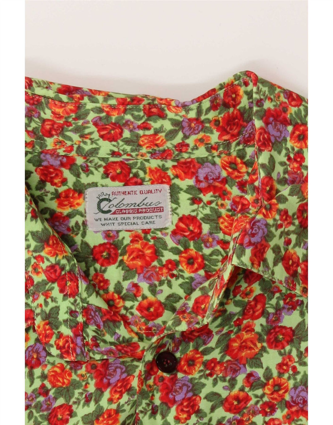 Columbus Herrenhemd, groß, mehrfarbig, mit Blumenmuster