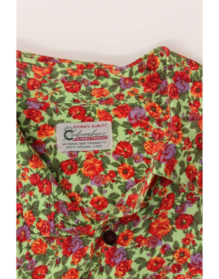 Columbus Herrenhemd, groß, mehrfarbig, mit Blumenmuster
