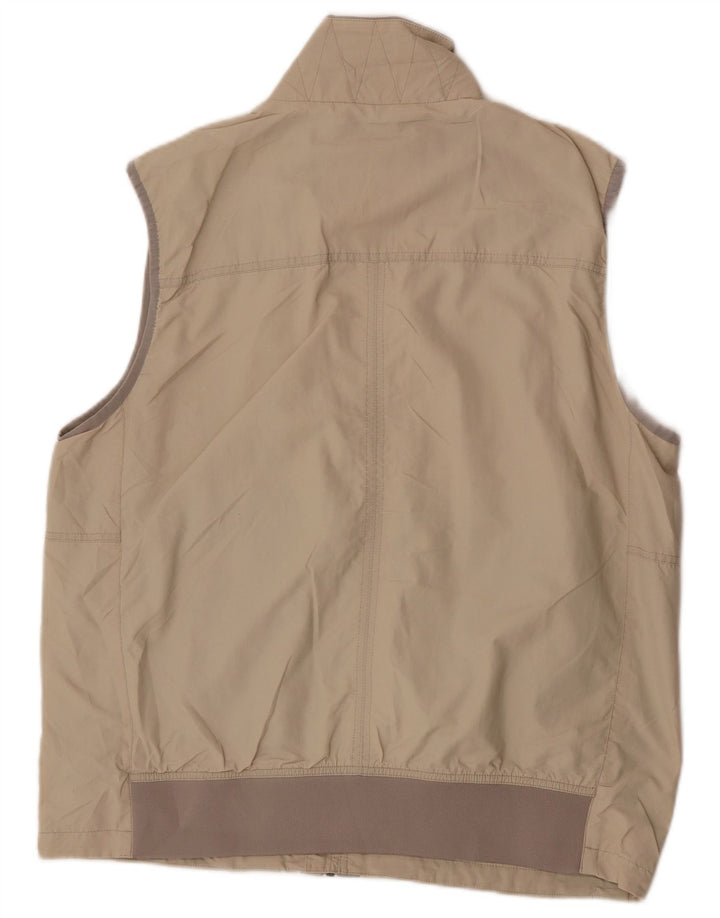 Marks & Spencer Herren Blue Harbor Utility Gilet UK 40 Large Beige