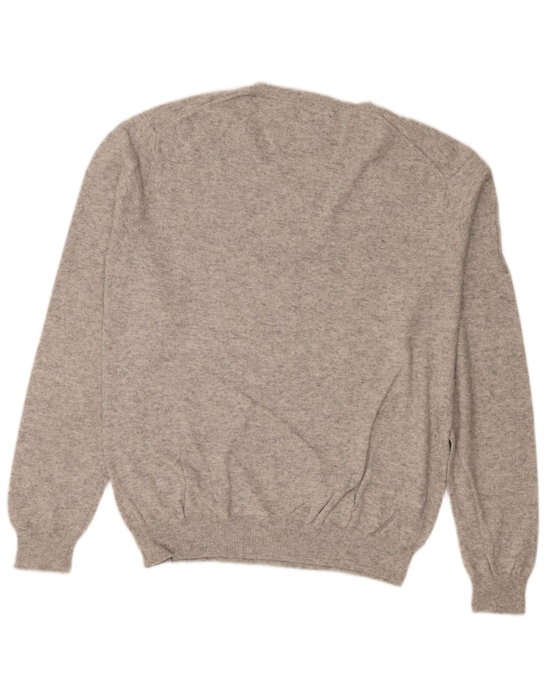 Sun68 Herren-Pullover mit V-Ausschnitt, groß, graue Baumwolle