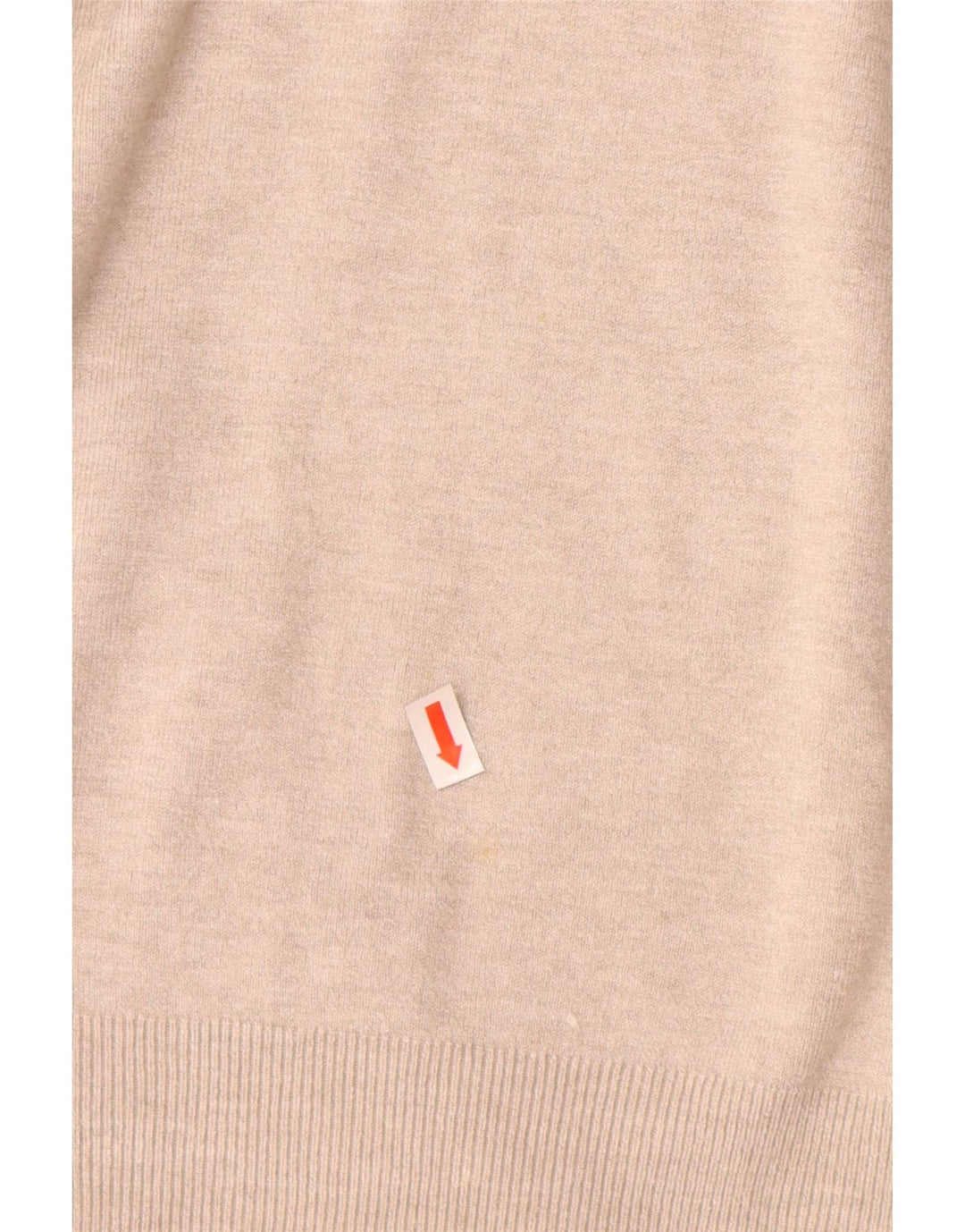 ZARA Damen-Pullover mit V-Ausschnitt, Gr. 12, Mittelbeige