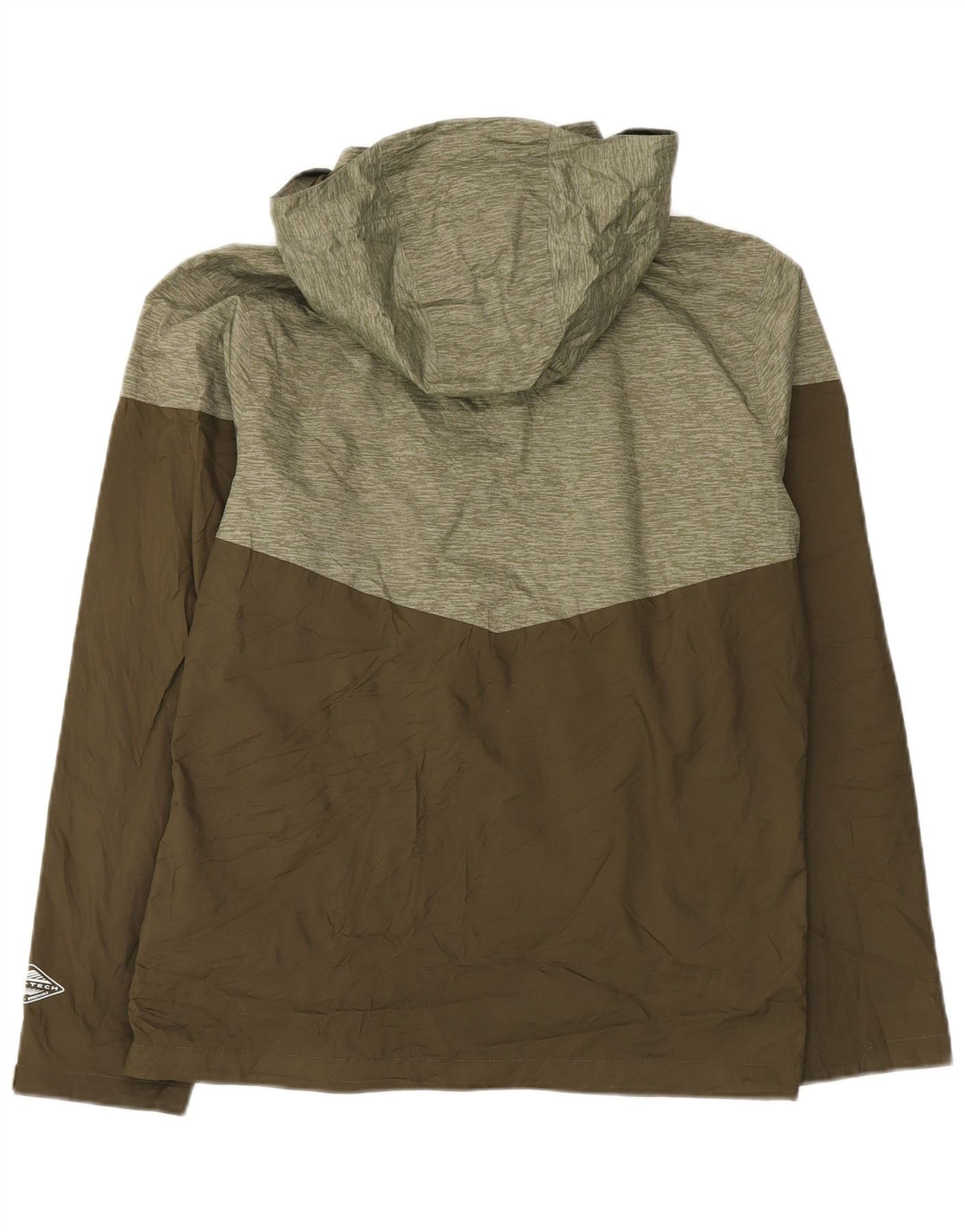 Columbia Herren-Regenjacke mit Kapuze, UK 38, mittleres Khaki, Farbblock-Polyester