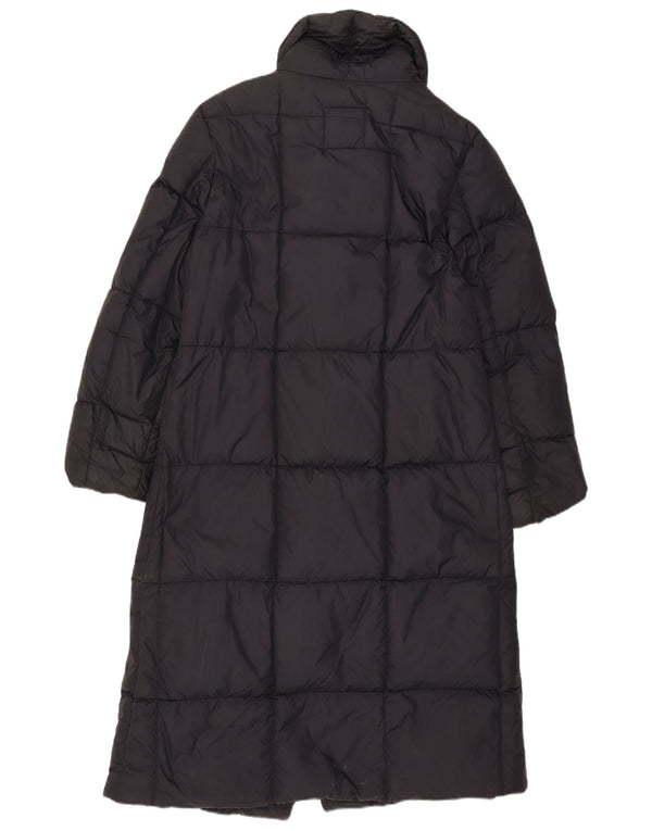 Sergio Tacchini Damen Wattierter Mantel UK 14 Mittelschwarzes Nylon