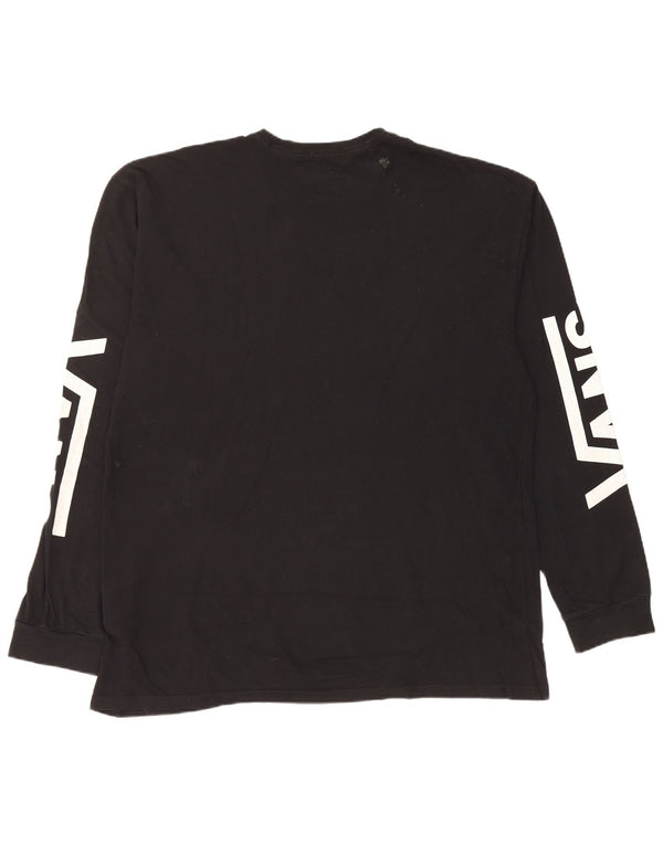 Vans Herren Graphic Top Langarm XL Schwarz Baumwolle