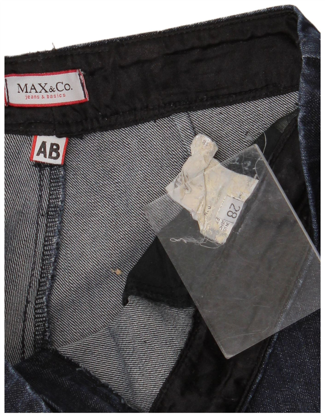 Max & Co. Damen Jeans mit weitem Bein W28 L28 Marineblau