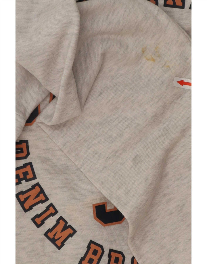 Jack & Jones Herren-Sweatshirt mit Grafik, XL, grau meliert, Baumwolle