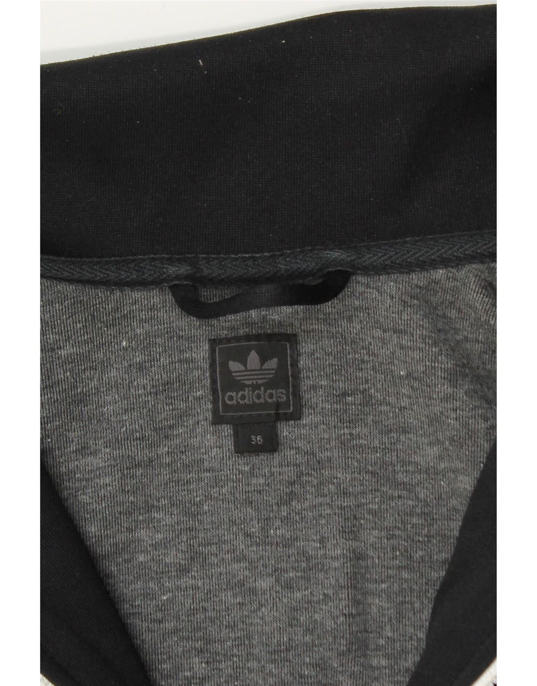 Adidas Damen Longline Trainingsanzug Top Jacke IT 36 XS Schwarz