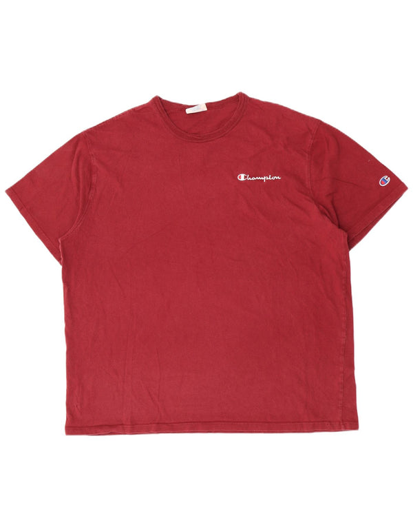 Champion Herren Heritage T-Shirt Top 2XL Burgund Baumwolle