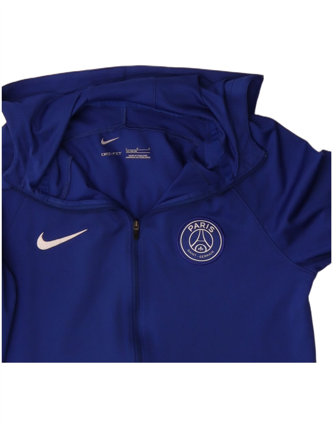 Nike Jungen Paris Saint-Germain Kapuzenpullover mit Reißverschluss, 12–13 Jahre, Größe L, Blau
