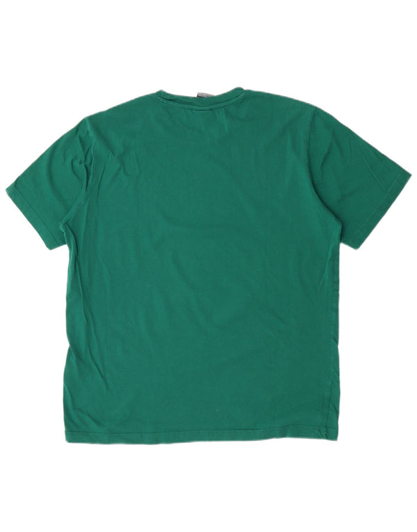 Champion Mens T-Shirt Top Large Green Cotton