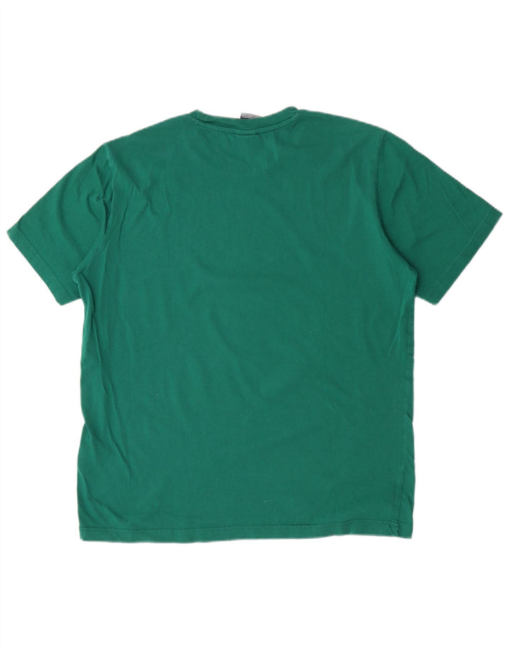 Champion Herren T-Shirt Top Large Grün Baumwolle
