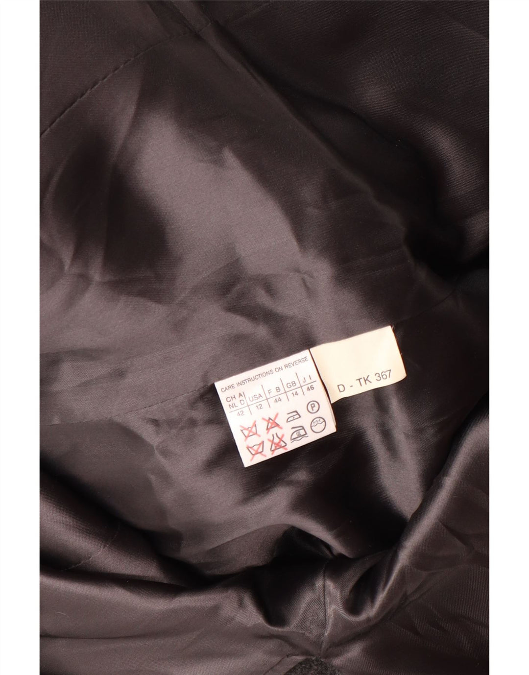 MARELLA Zweireihiger Damenmantel UK 14 Große graue Schurwolle