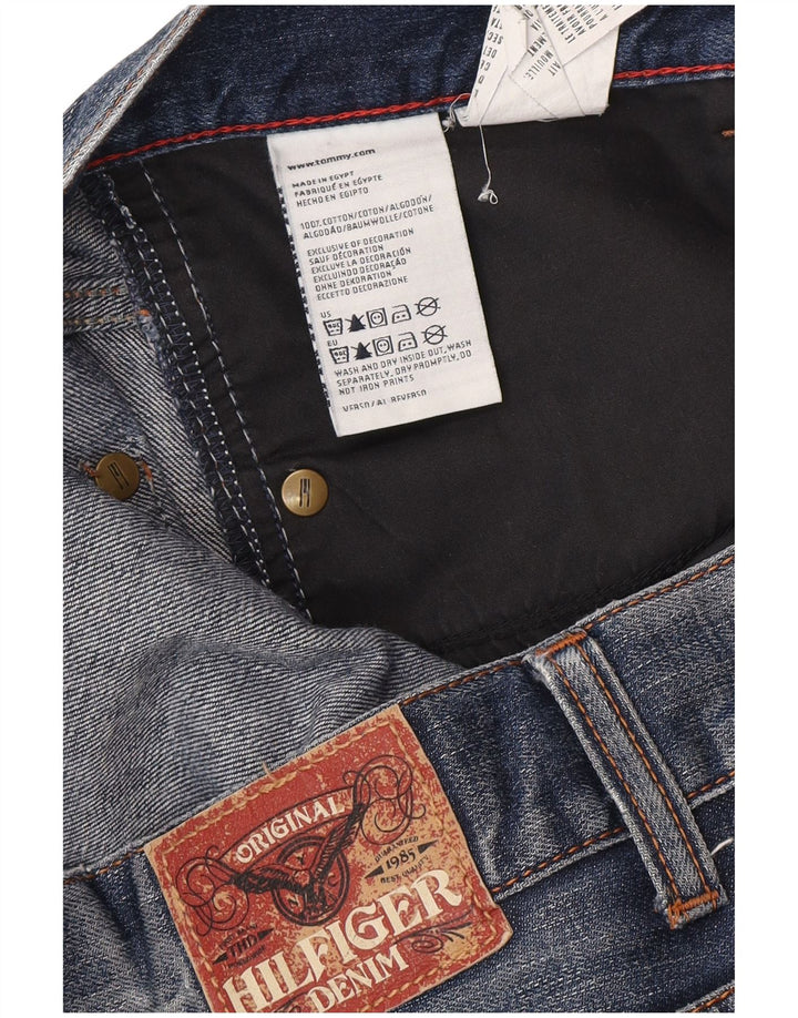 Tommy Hilfiger Herren Regular Fit Straight Jeans W38 L34 Blaue Baumwolle