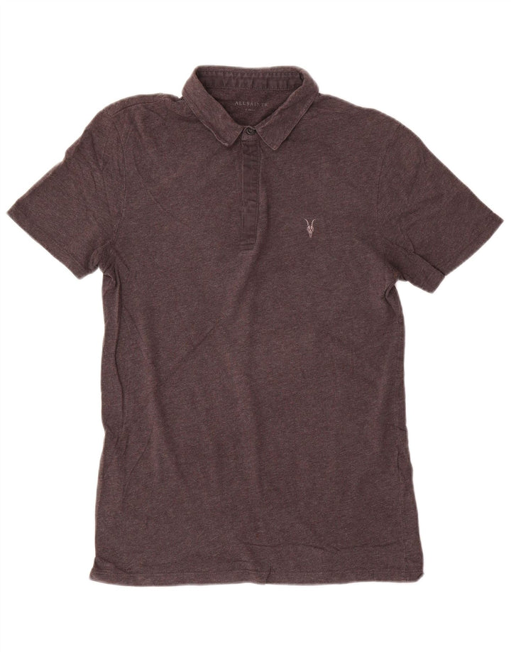 All Saints Herren Poloshirt XS Grau Baumwolle