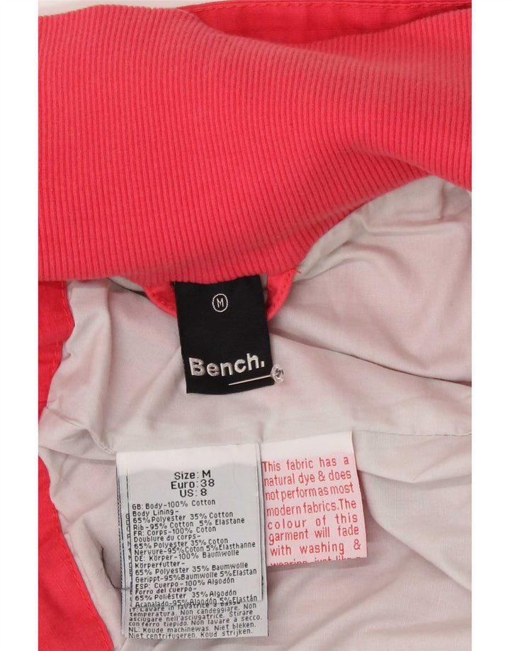 Bench Damen Bomberjacke UK 14 Mittelrosa Baumwolle
