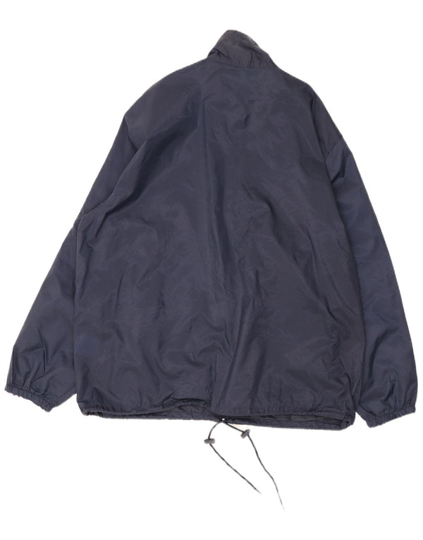 Lotto Herren-Regenjacke UK 38 Medium Navy Blue Colourblock Nylon