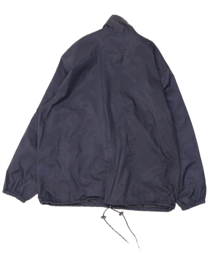 Lotto Herren-Regenjacke UK 38 Medium Navy Blue Colourblock Nylon
