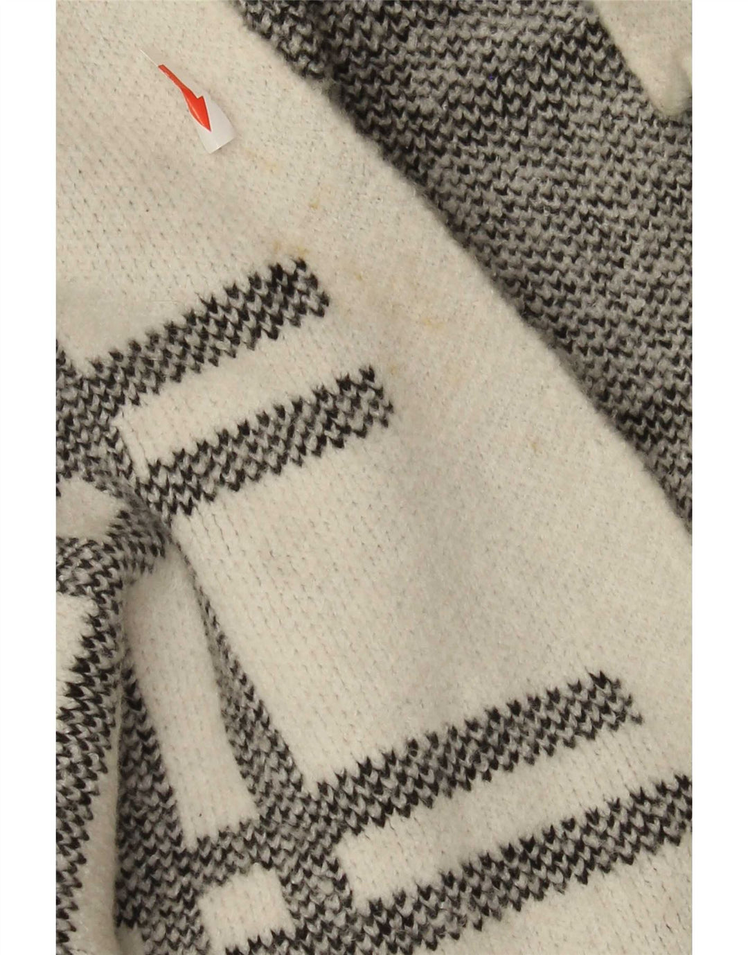 Marks & Spencer Damen Longline-Cardigan-Pullover UK 16 Large Weiß kariert