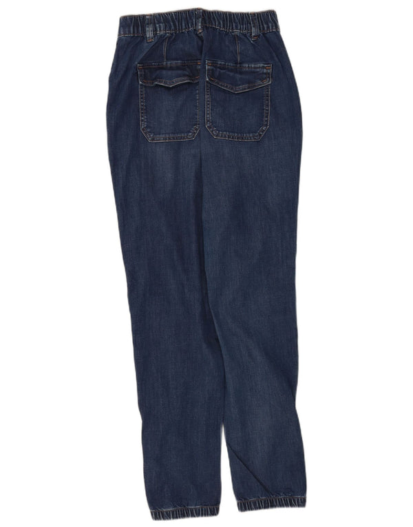 Marks & Spencer Damen Joggers Tapered Jeans UK 8 Small W26 L30 Blaue Baumwolle