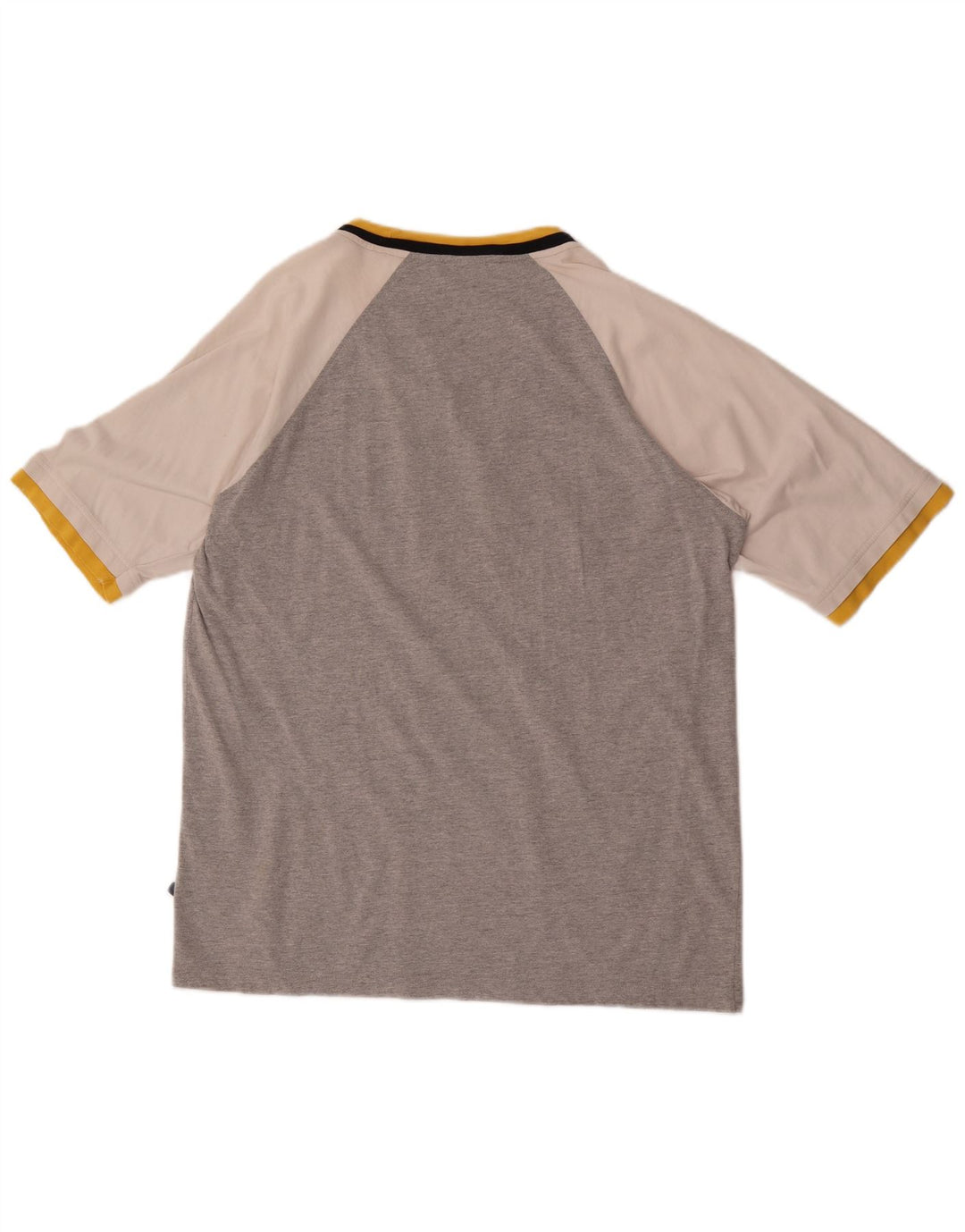 Asics Herren Grafik-T-Shirt-Oberteil, groß, Grau, Farbblock