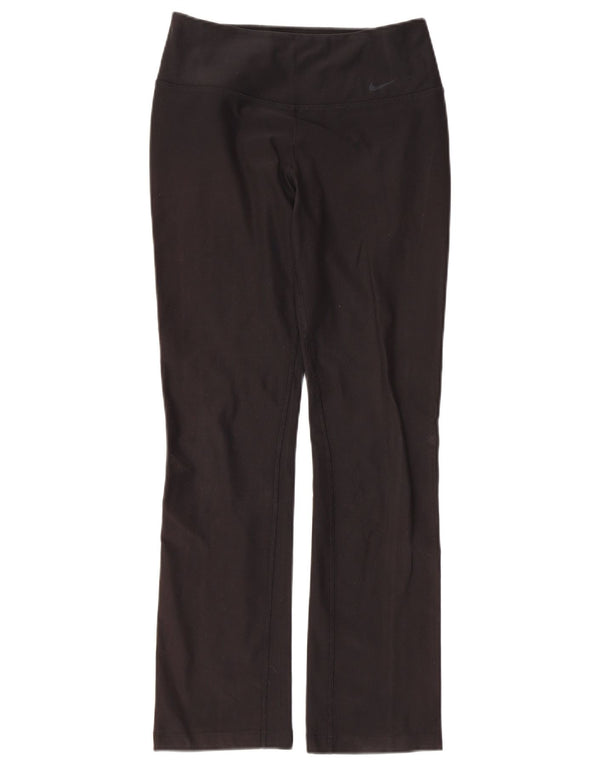 Nike Damen Dri Fit Leggings UK 10 Small Schwarz Polyester