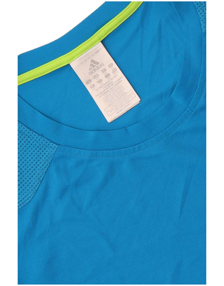 Adidas Herren T-Shirt Top 2XL Blau Polyester